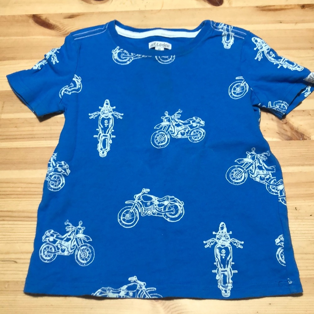 Organic cotton Art and Eden motorcycle Tshirt